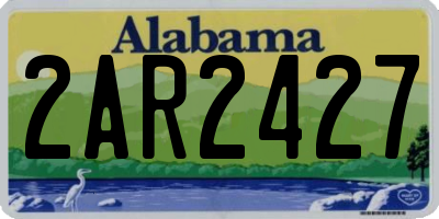 AL license plate 2AR2427