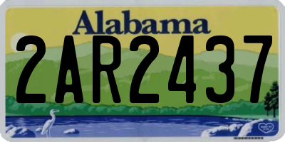 AL license plate 2AR2437