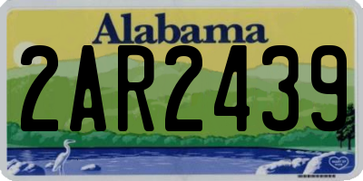 AL license plate 2AR2439