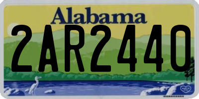 AL license plate 2AR2440