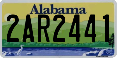 AL license plate 2AR2441