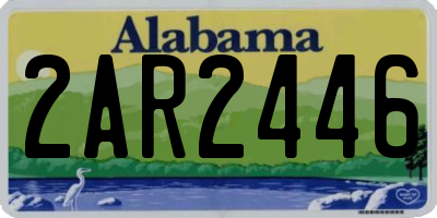 AL license plate 2AR2446