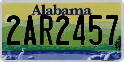 AL license plate 2AR2457