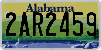 AL license plate 2AR2459