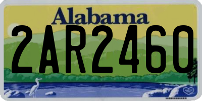 AL license plate 2AR2460
