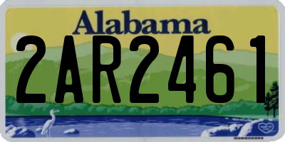 AL license plate 2AR2461