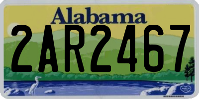AL license plate 2AR2467