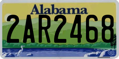 AL license plate 2AR2468