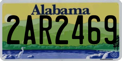 AL license plate 2AR2469