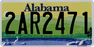 AL license plate 2AR2471