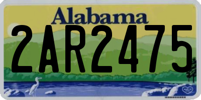 AL license plate 2AR2475
