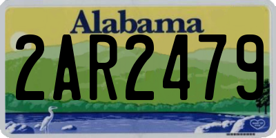 AL license plate 2AR2479