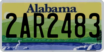 AL license plate 2AR2483