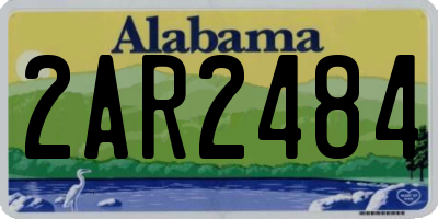 AL license plate 2AR2484