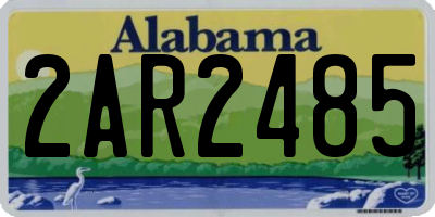 AL license plate 2AR2485