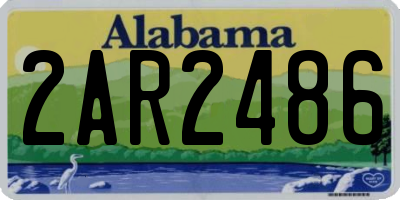 AL license plate 2AR2486