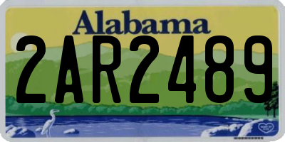 AL license plate 2AR2489