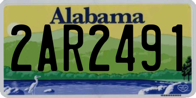 AL license plate 2AR2491