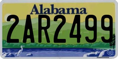 AL license plate 2AR2499