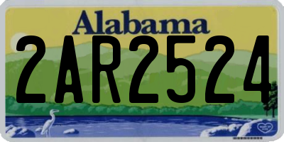 AL license plate 2AR2524