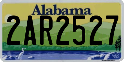 AL license plate 2AR2527