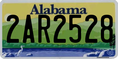 AL license plate 2AR2528