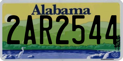 AL license plate 2AR2544