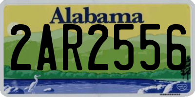 AL license plate 2AR2556