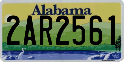 AL license plate 2AR2561