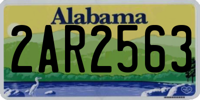 AL license plate 2AR2563