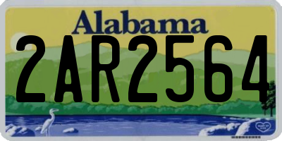 AL license plate 2AR2564
