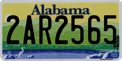 AL license plate 2AR2565