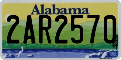 AL license plate 2AR2570