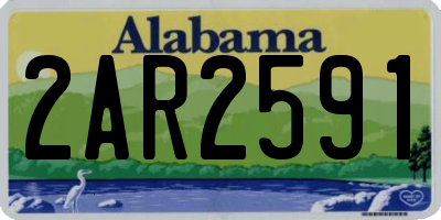 AL license plate 2AR2591