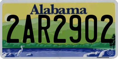AL license plate 2AR2902