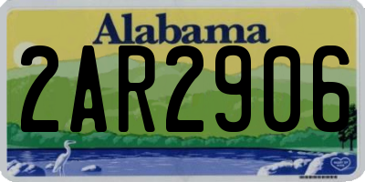 AL license plate 2AR2906