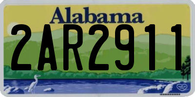 AL license plate 2AR2911