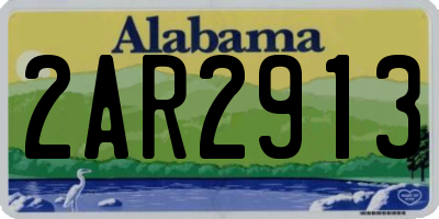 AL license plate 2AR2913