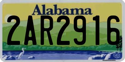 AL license plate 2AR2916