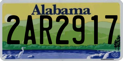 AL license plate 2AR2917