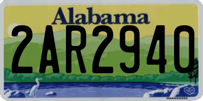 AL license plate 2AR2940