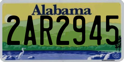 AL license plate 2AR2945