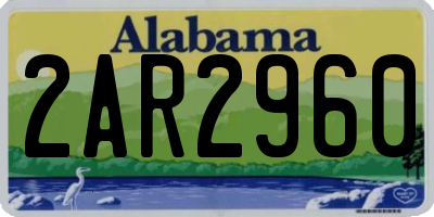 AL license plate 2AR2960