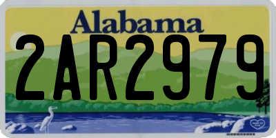 AL license plate 2AR2979