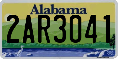 AL license plate 2AR3041