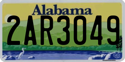 AL license plate 2AR3049