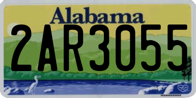 AL license plate 2AR3055