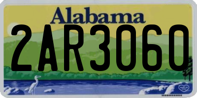 AL license plate 2AR3060