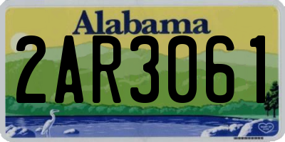 AL license plate 2AR3061