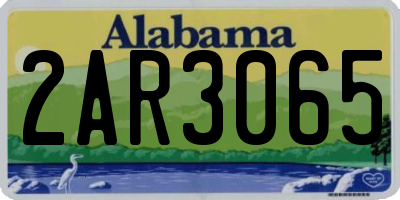 AL license plate 2AR3065